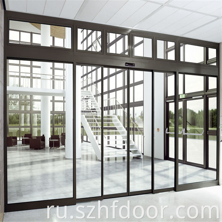 Induction glass door